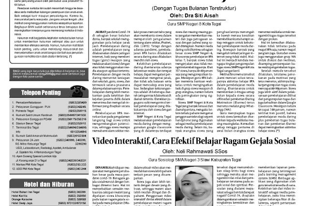 Artikel Guru SMAN 3 Slawi - Neli Rahmawati,S.Pd